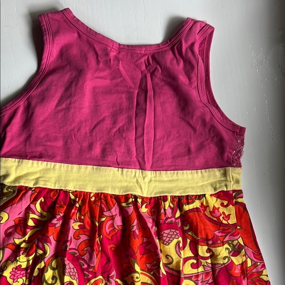 Vibrant Pink and Yellow Sequin Dress - Picture 7 of 7